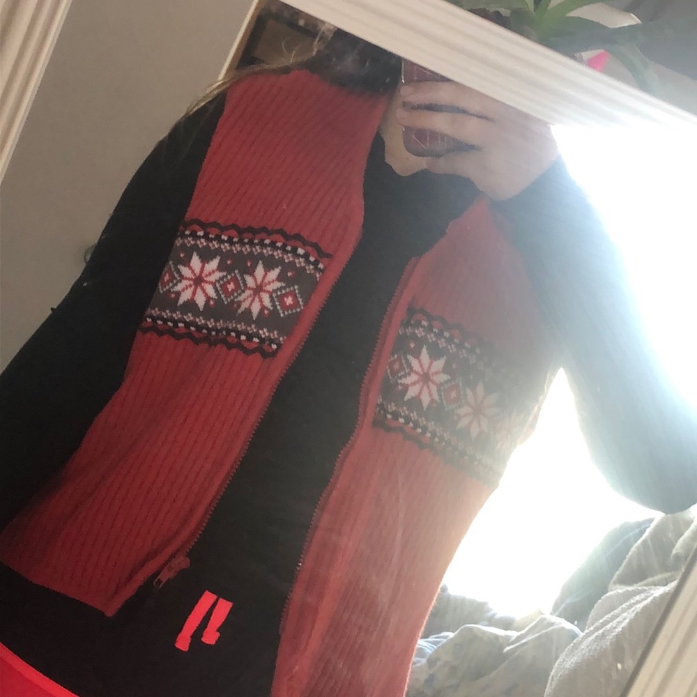 Cute red sweater vest